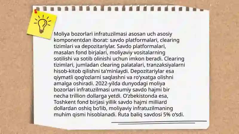 Jahon moliya bozorlari infratuzilmasi 4