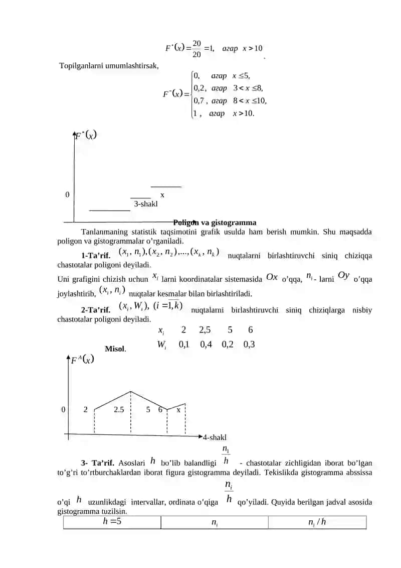 22-mavzu. Matematik statistika elementlari 4