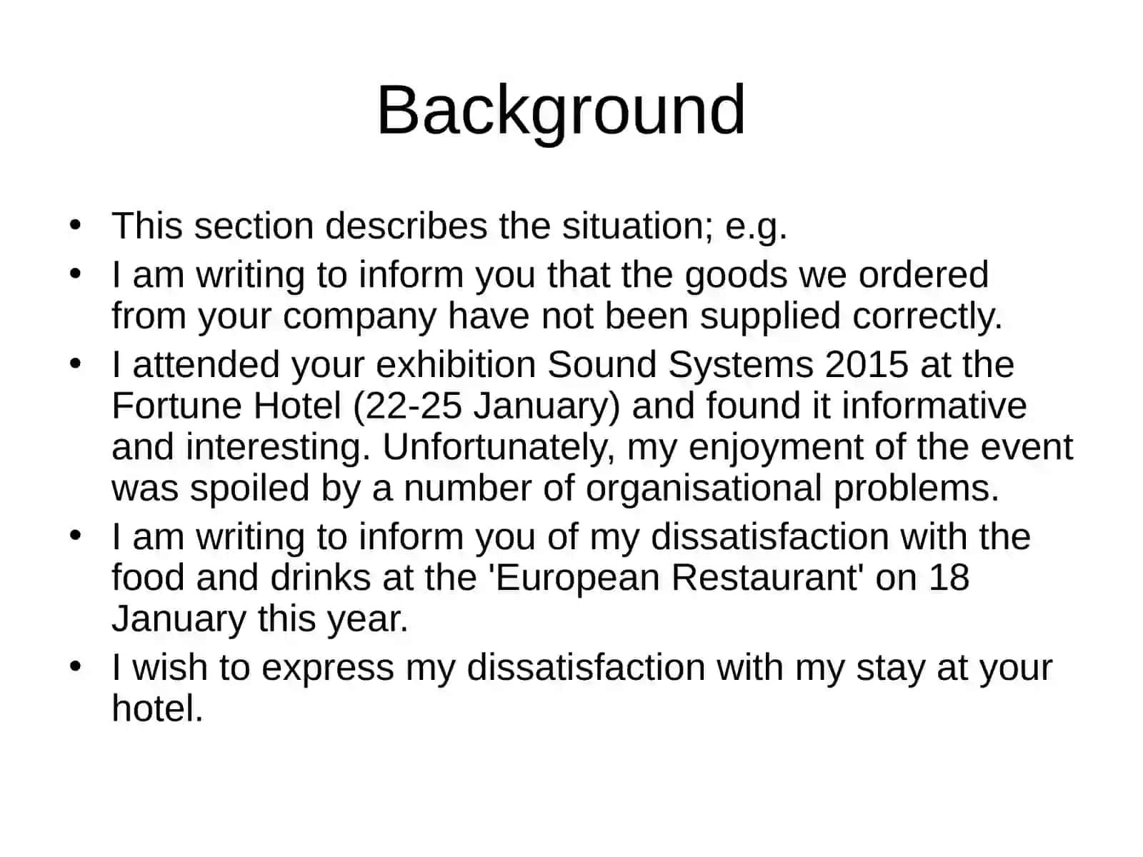 A Letter of Complaint 4