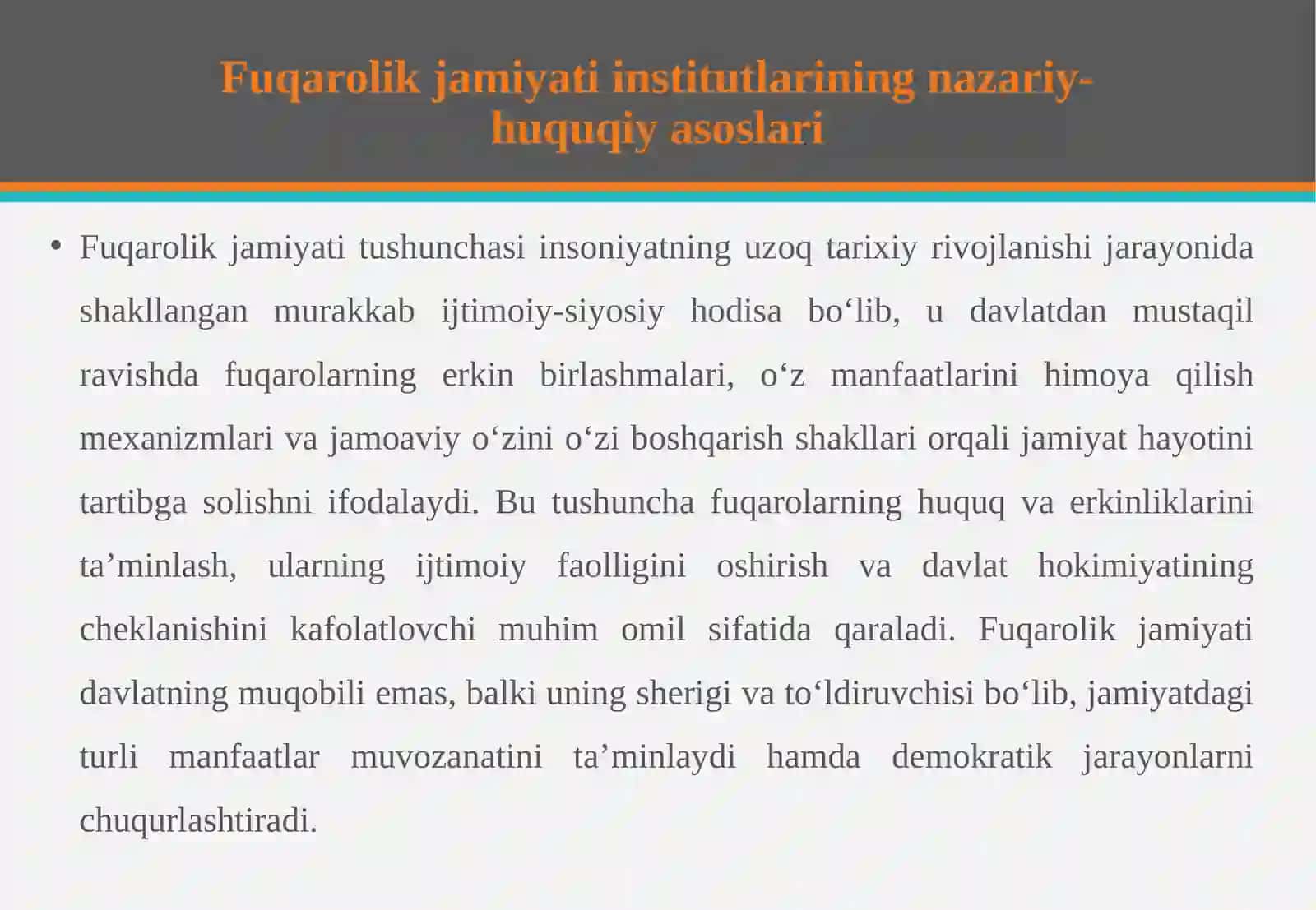 Fuqarolik jamiyati institutlari 4
