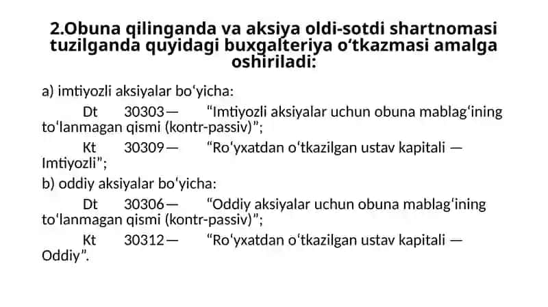 Qimmatliqog’ozlar Bo’yicha Operatsiyalar Hisobi 4