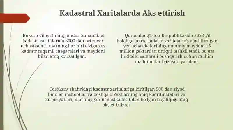Yer Kadastri Ma'lumotlarining Umumiy Xususiyatlari 4