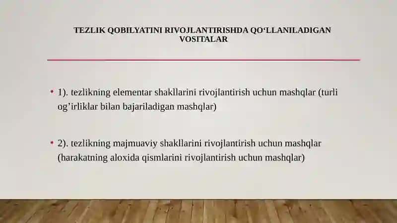 Tezkorlik qobiliyatini tarbiyalash 4