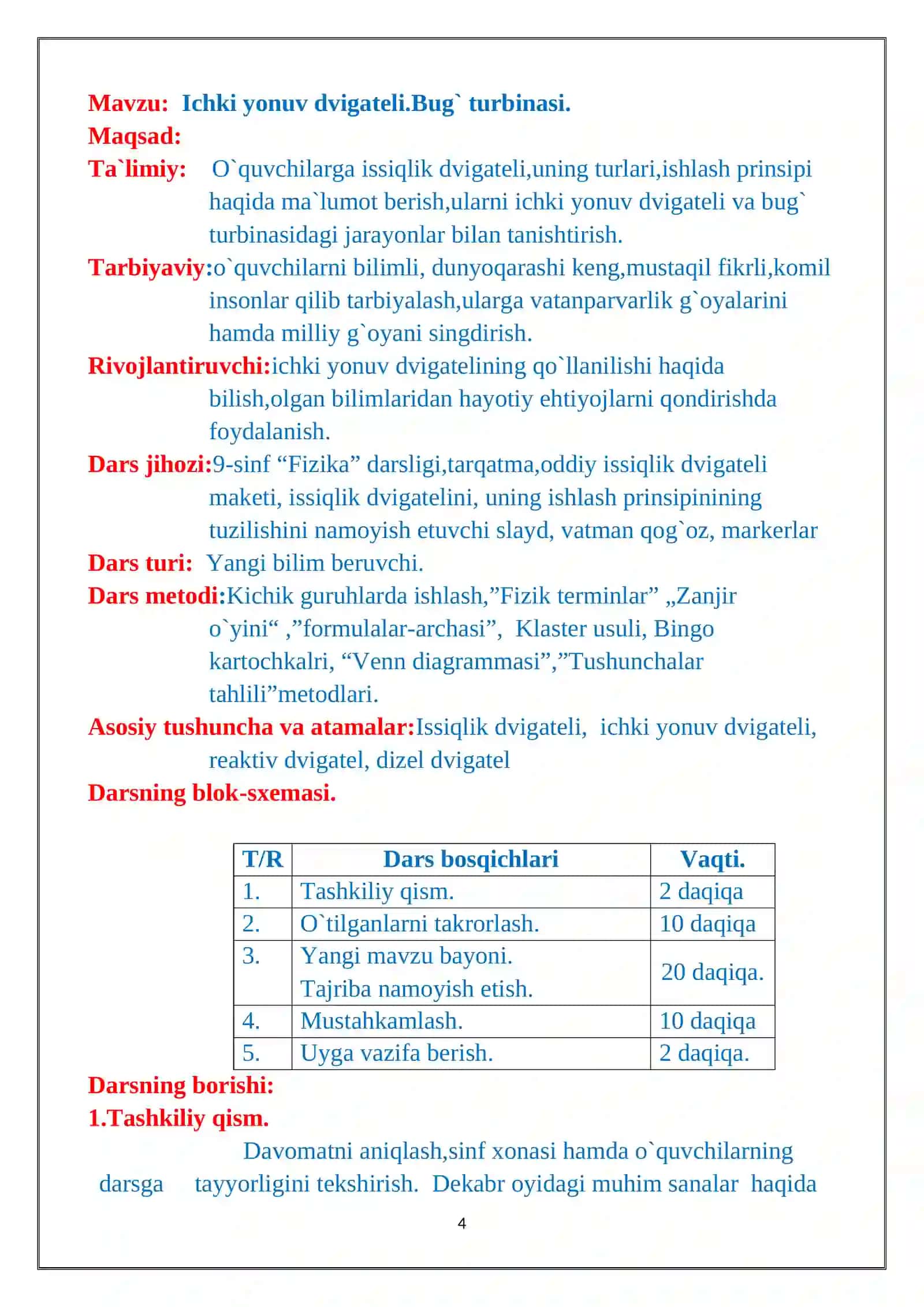 Ichki yonuv dvigateli 4