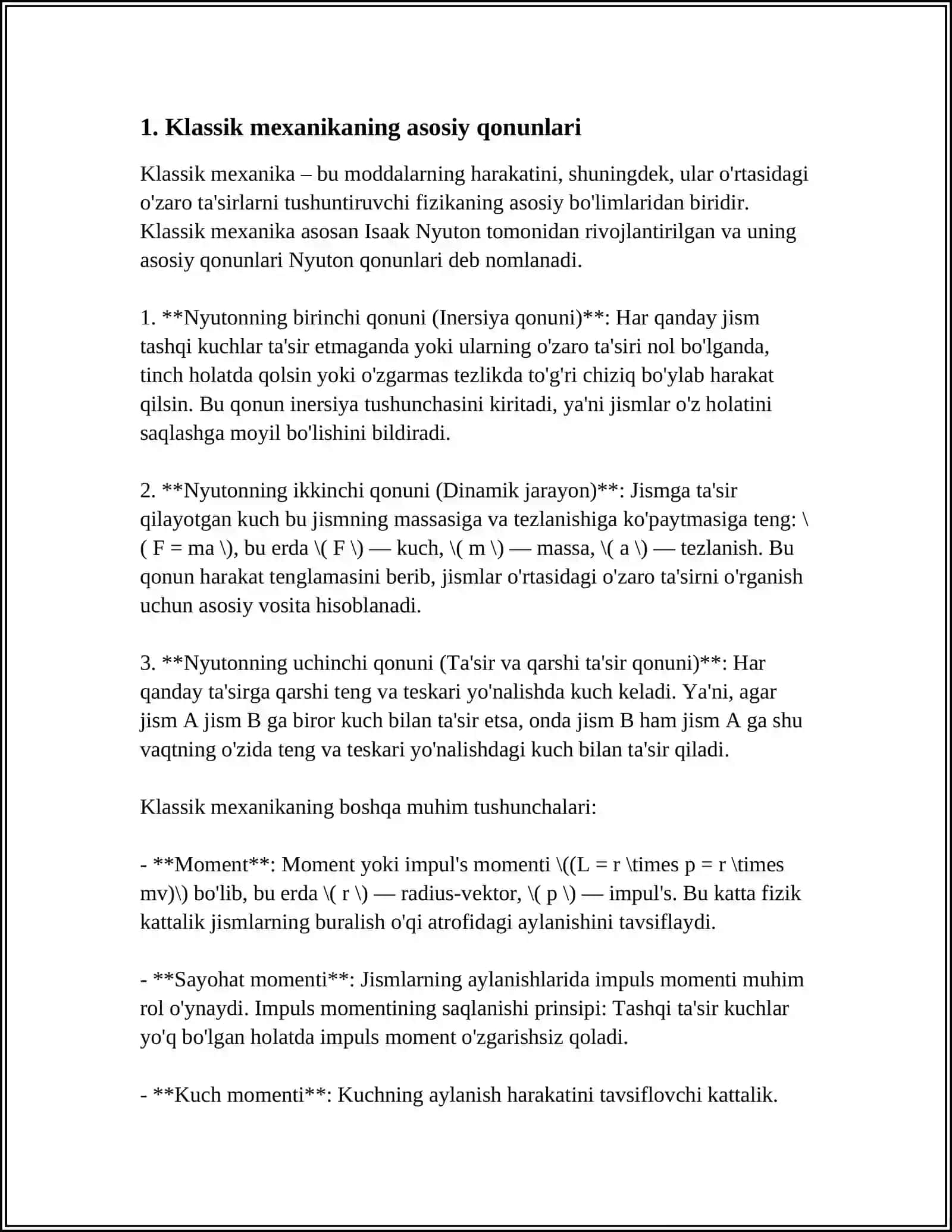 ANALITIK MEXANIKA 4