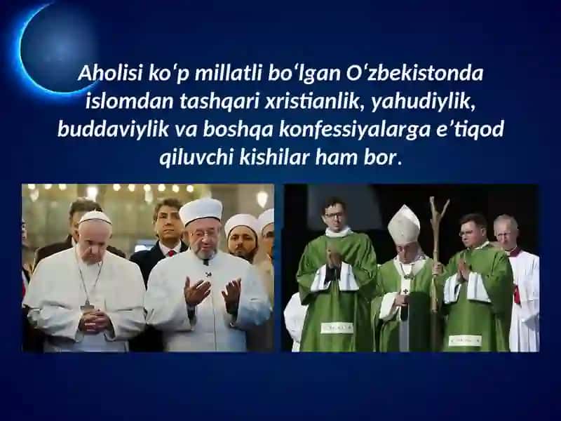 Konfessiya tushunchasi va O‘zbekistondagi diniy konfessiyalar 4