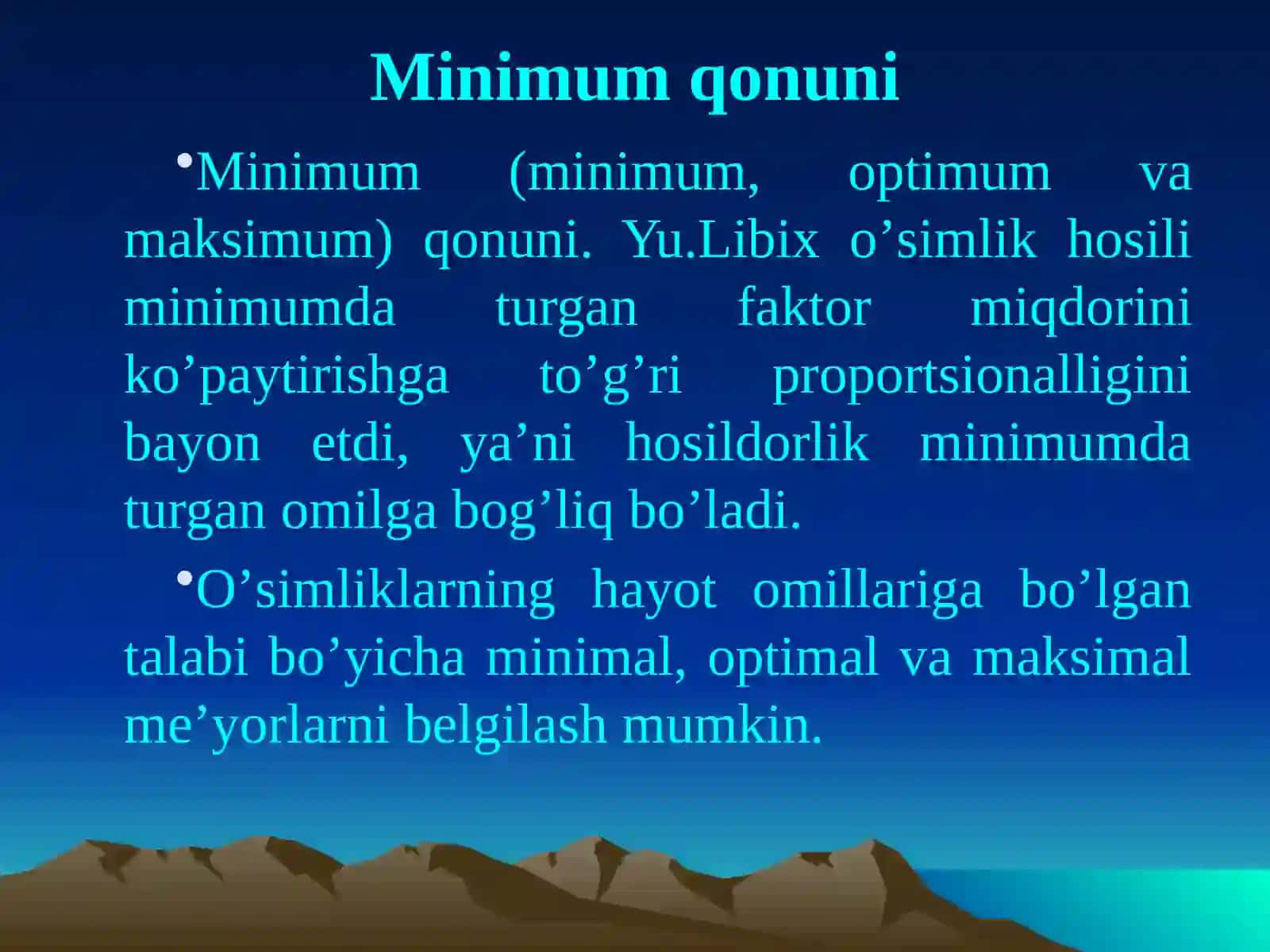 Dehqonchilik tizimi va qonunlari 4
