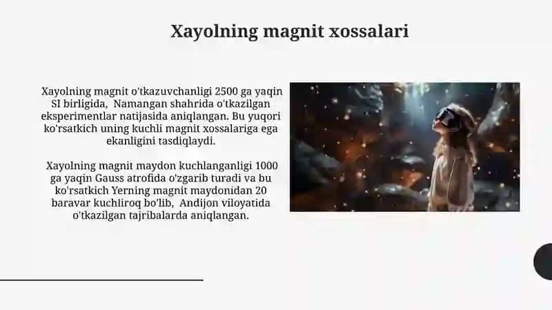 Xayolning fizikaviy xossalari 4