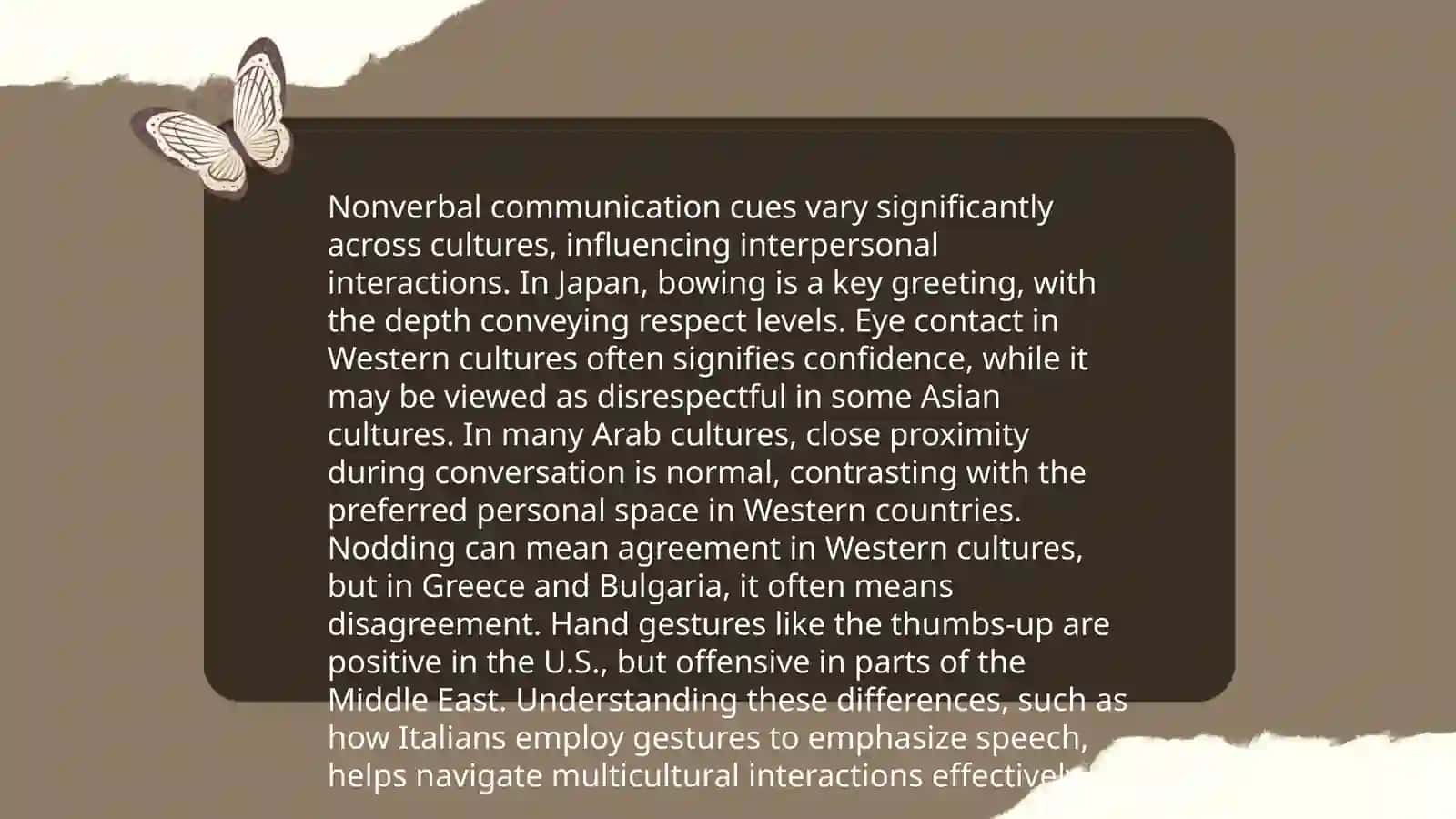 Understanding culture interpreting body language 4