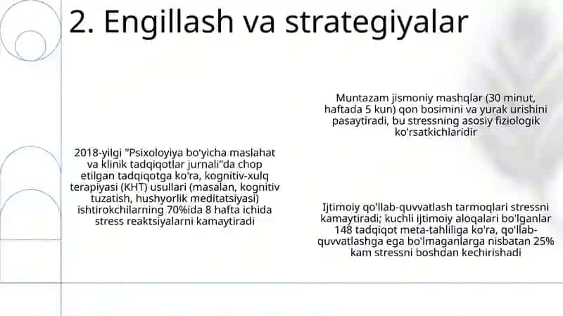 Menejmentda nizo va stresslarni boshqarish 4