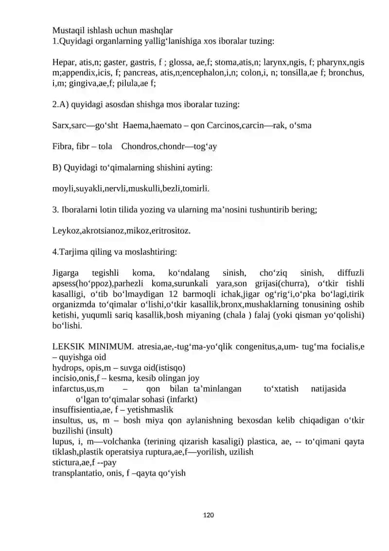 II-QISM Klinik iboralar 4