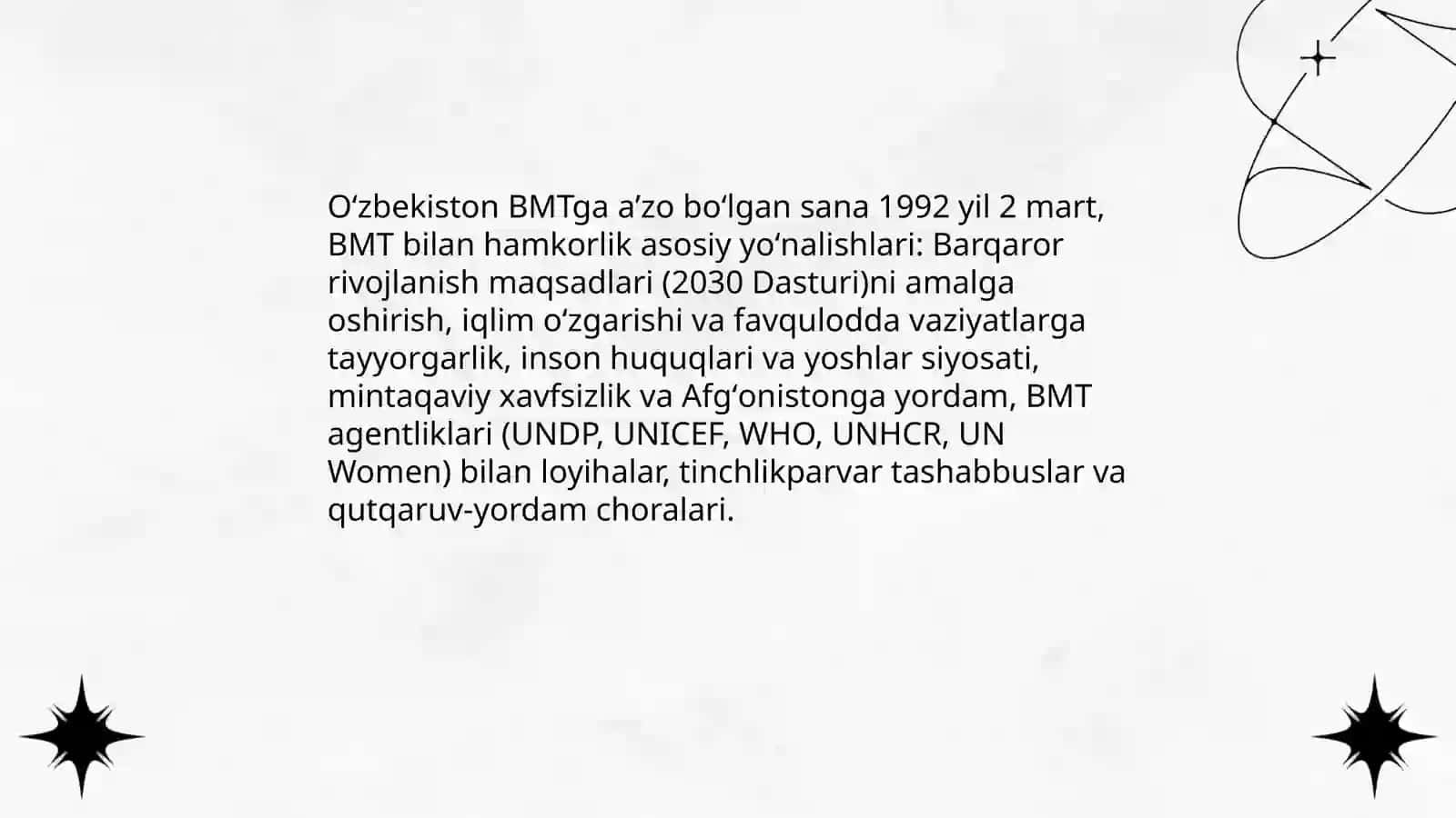 Oʻzbekiston va jaxon hamjamiyati 4