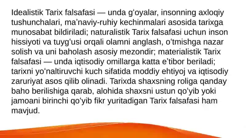 Tarix Falsafasi va Falsafa Tarixi 4