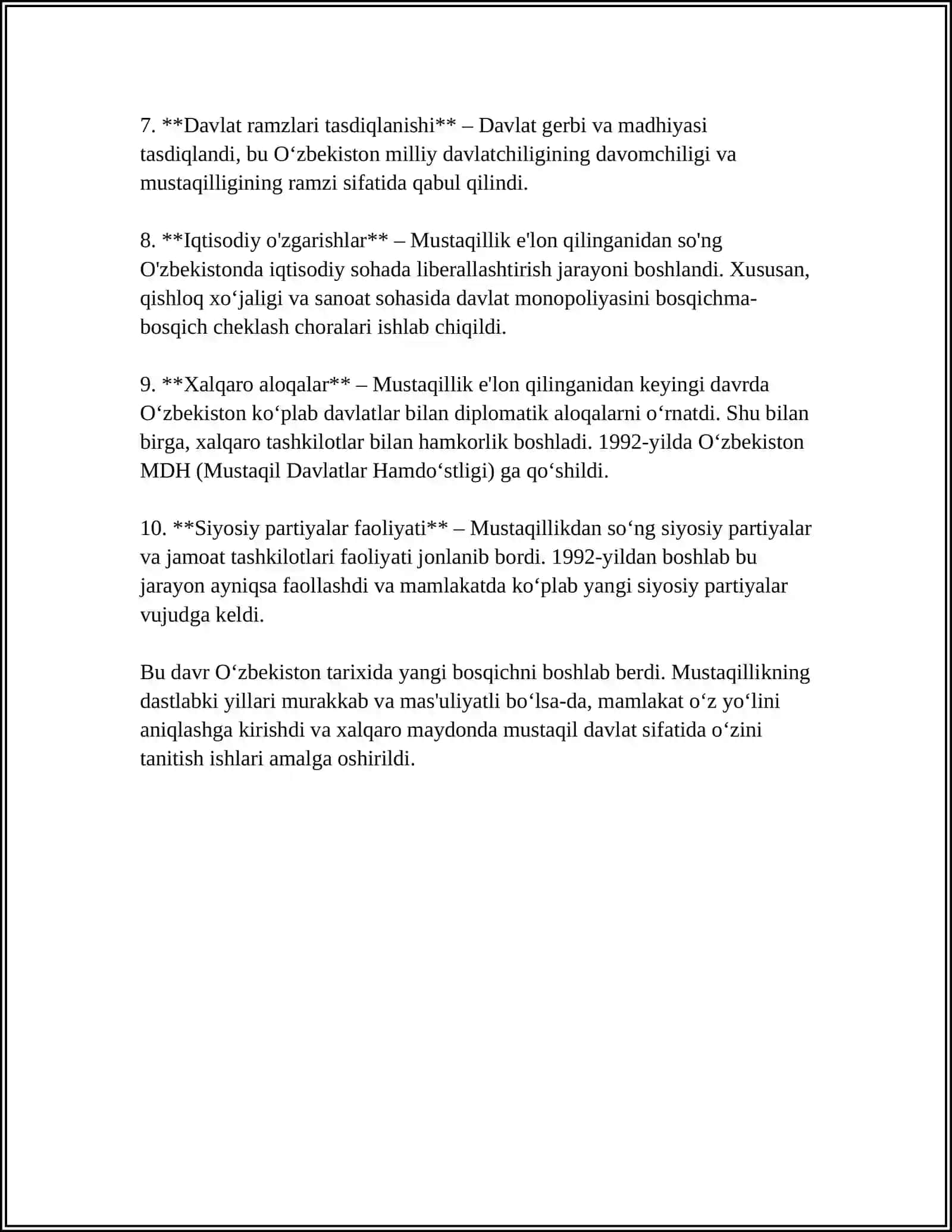 O‘ZBEKISTONNING ENG YANGI TARIXI HAQIDA 4
