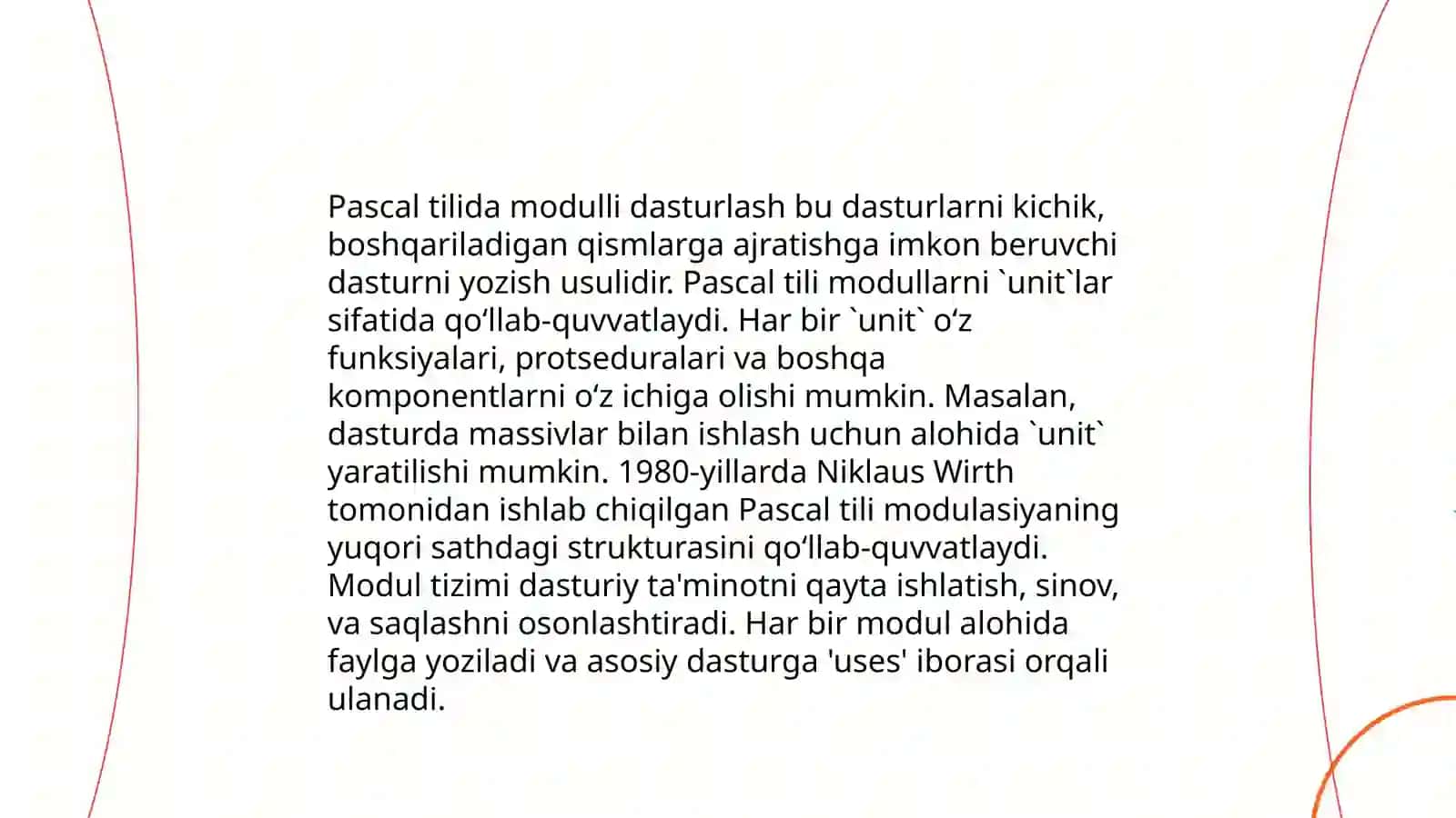 C# va boshqa tillarda ( Pascal, C++) modulli dasturlash 4
