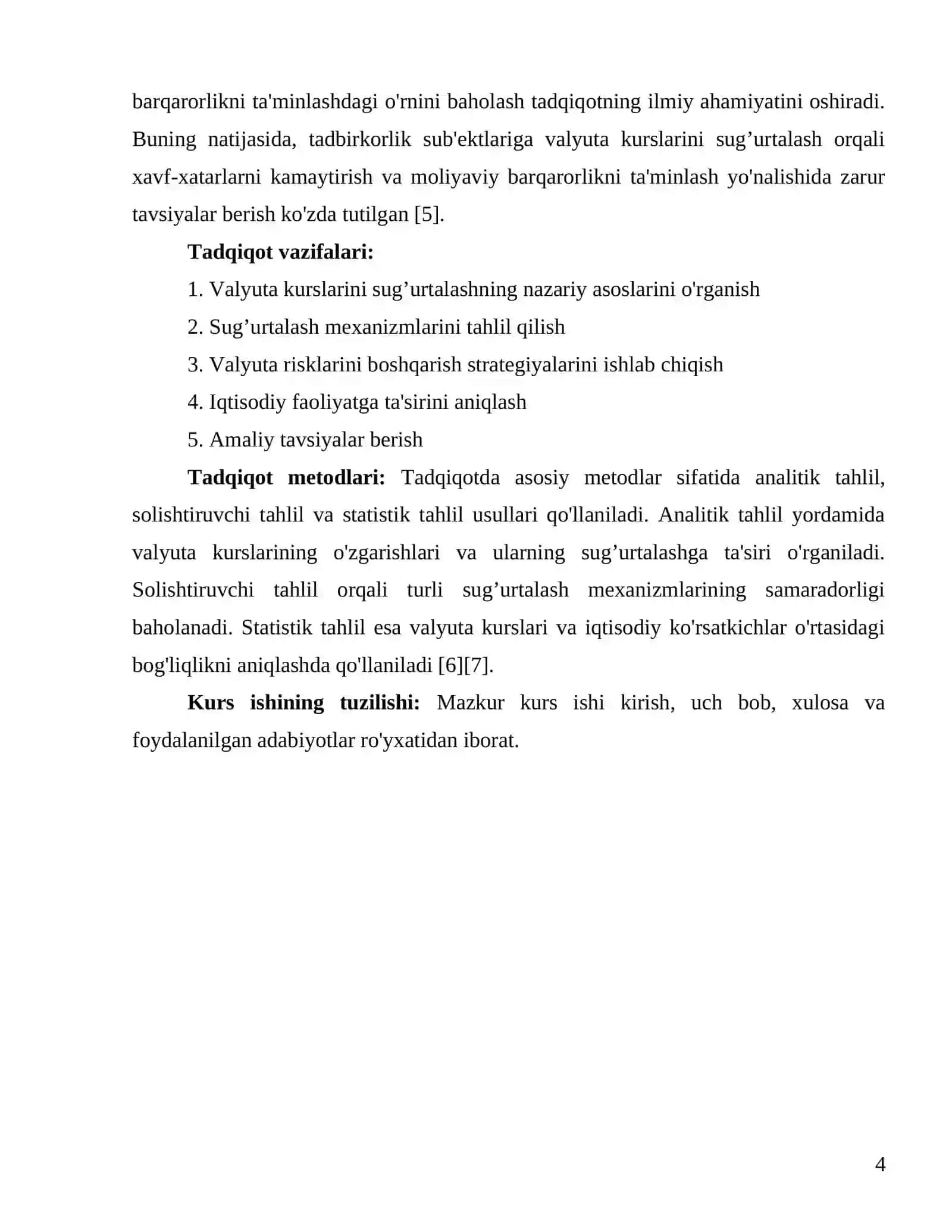 valyuta kurslarini sug’urtalash 4