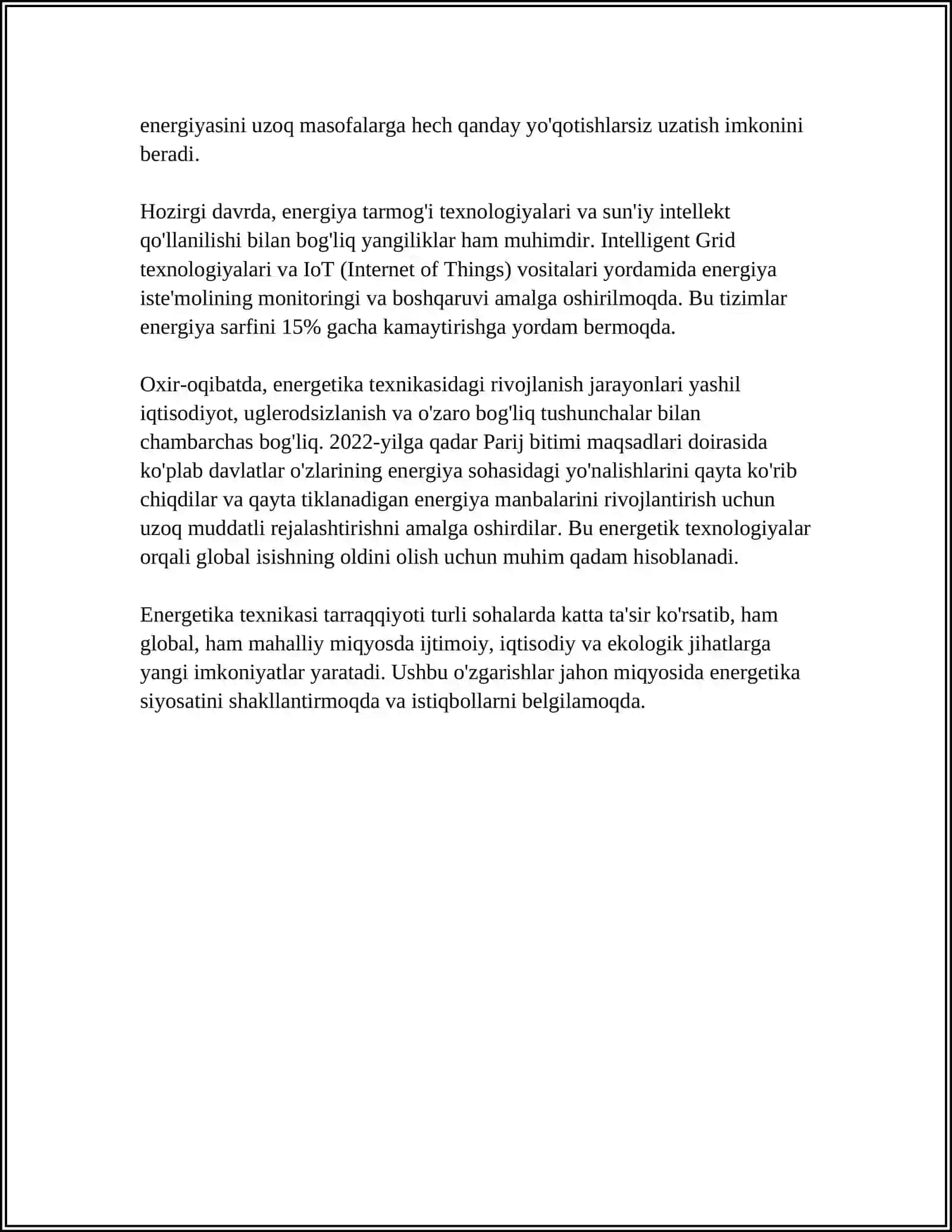 TEXNIKA TARRAQIYOTIDA ENERGETIKANING O'RNI 4