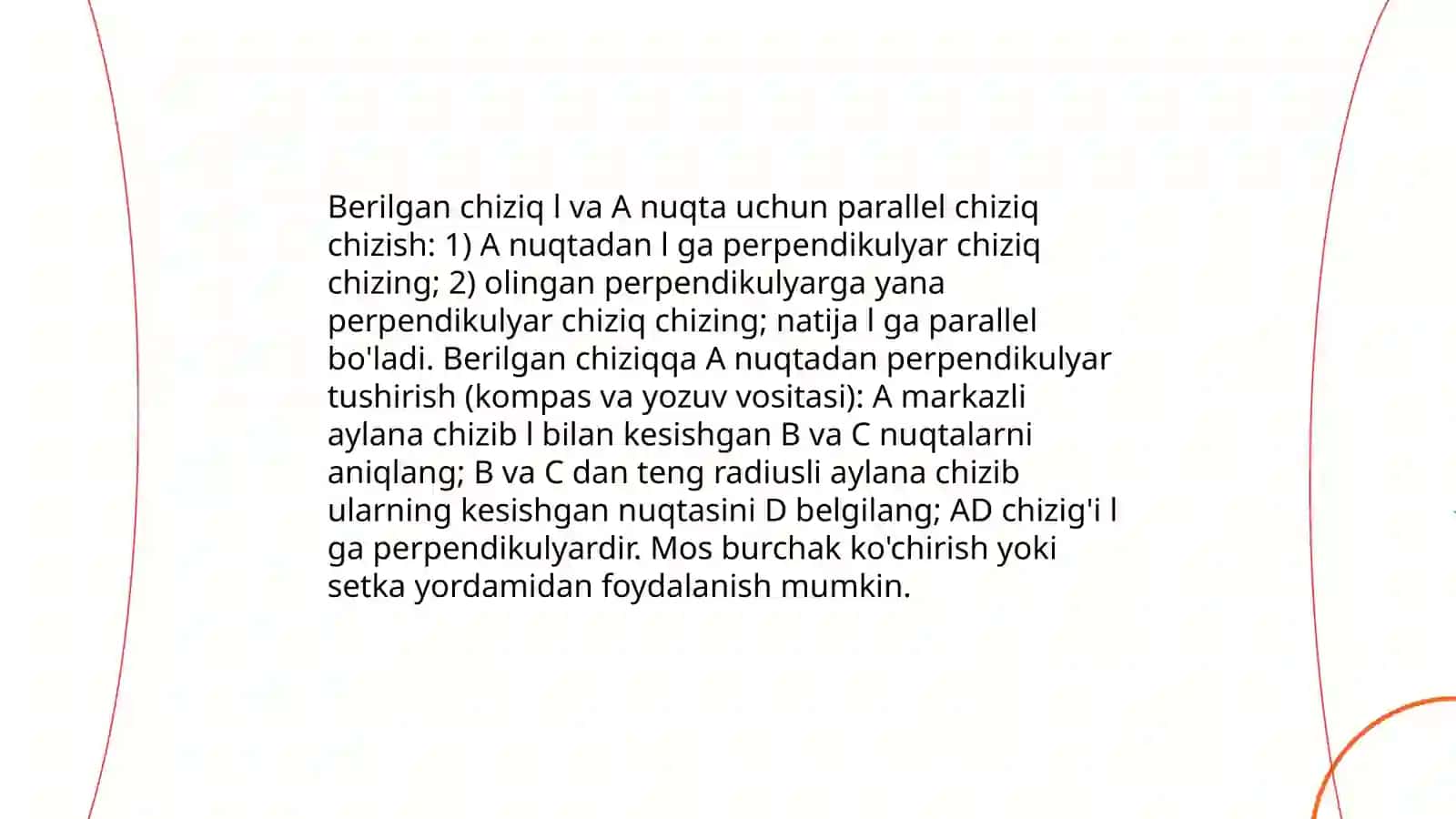 Tekislikka oid grafik masala yechish 4