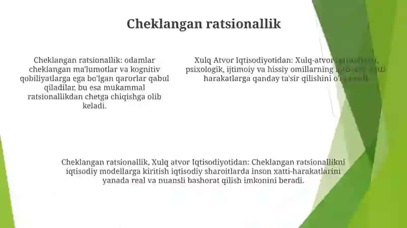 Xulq Atvor Iqtisodiyotidan 4
