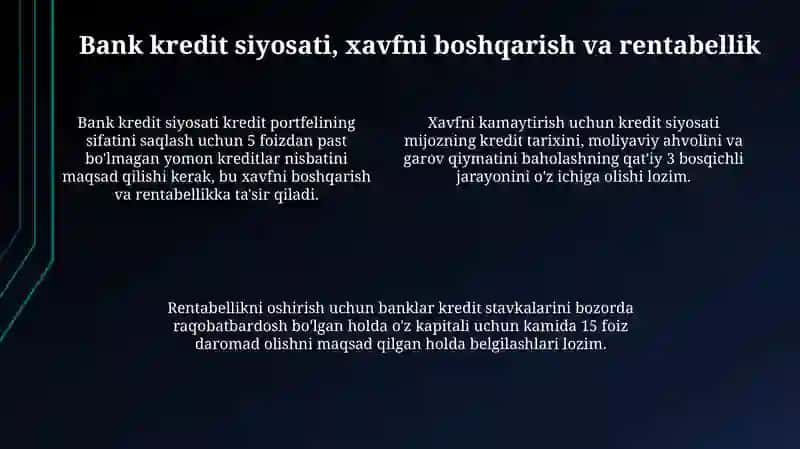 Banklarao raqobatda kreditmahsulotlariningahamiyati 4