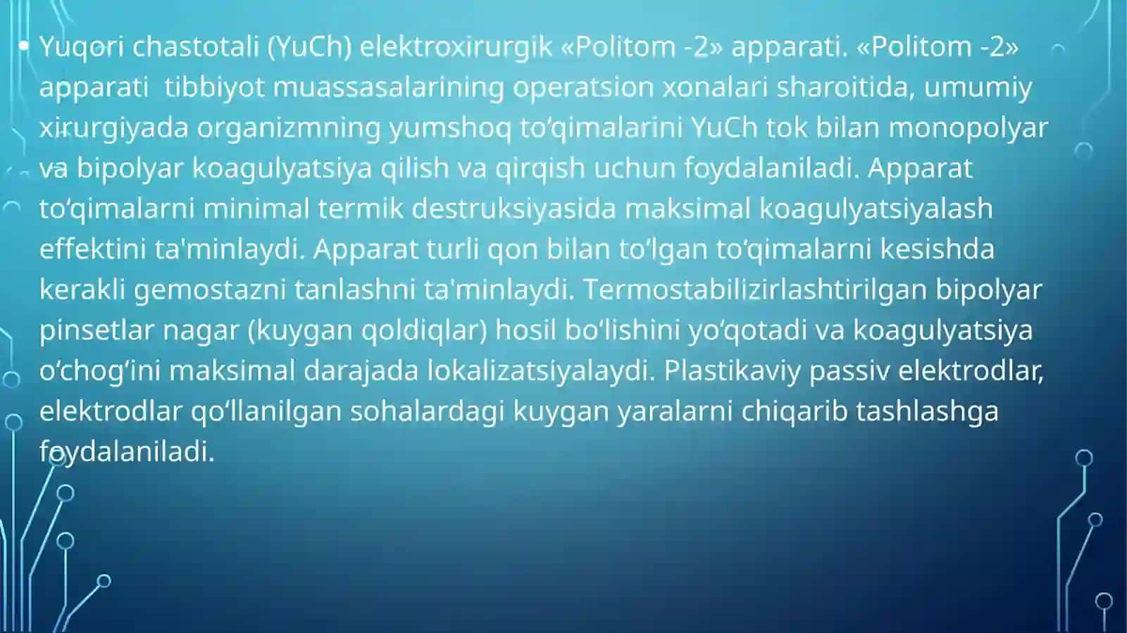 Jarrohlik amaliyoti uchun majmualar 4