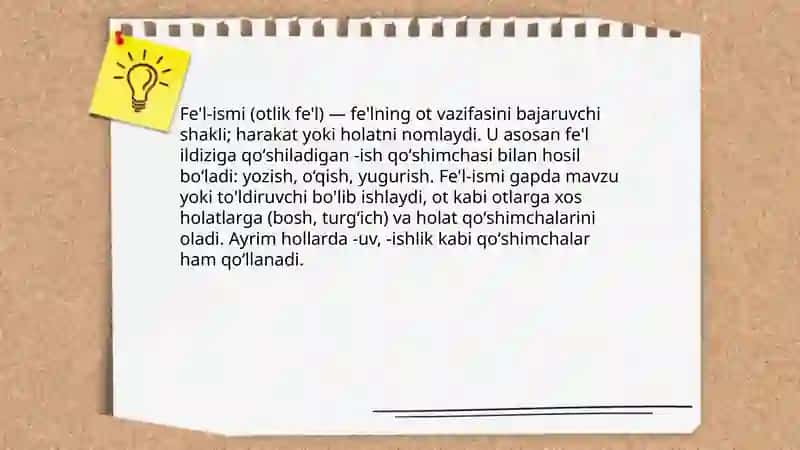 Fe'lning vazifadosh shakllari 4