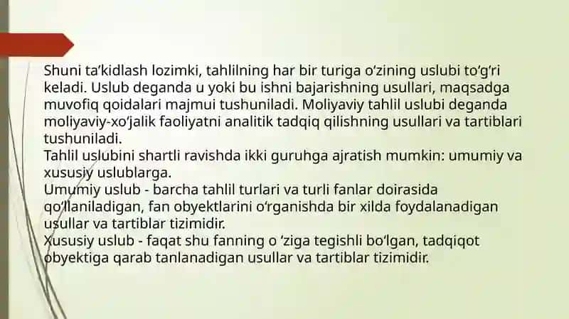 Moliyaviy tahlil fanining metodlari va bosqichlari 4