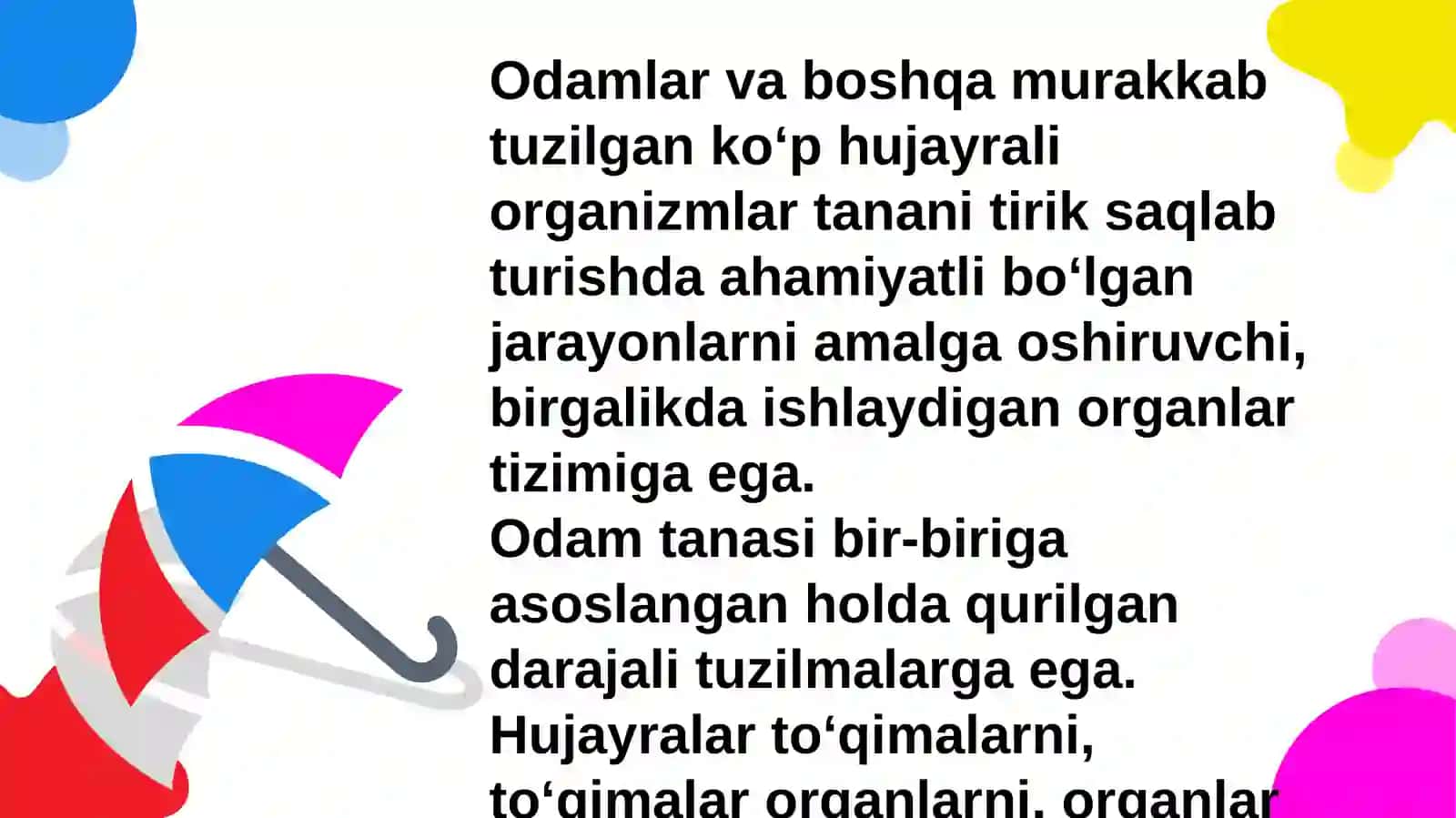 Hayotiy jarayonlar 4