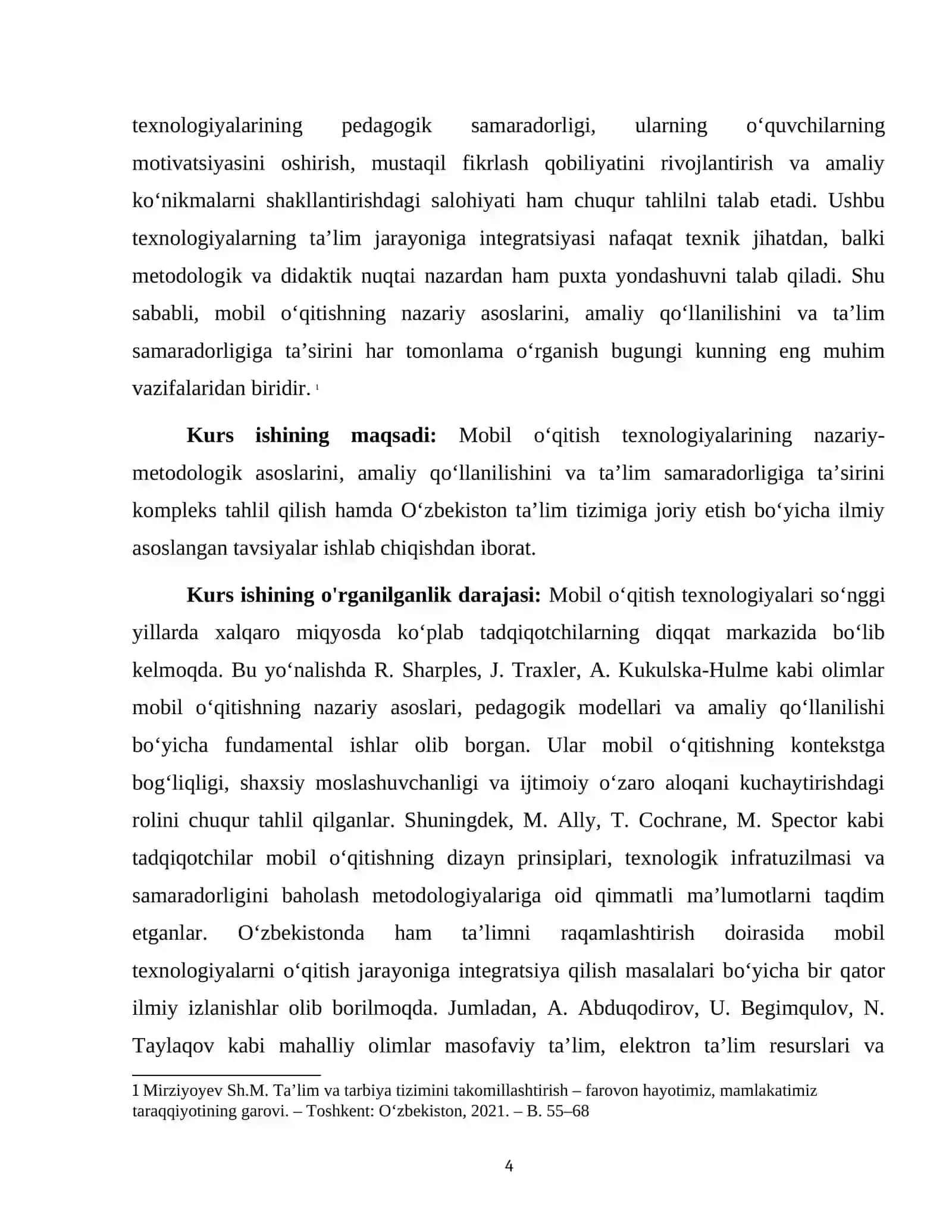 "MOBIL OʻQITISH TEXNOLOGIYALARI (M-LEARNING)" 4