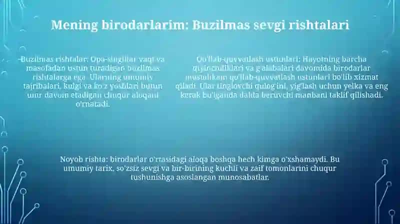 Mening Oilam- Mening Baxtim 4