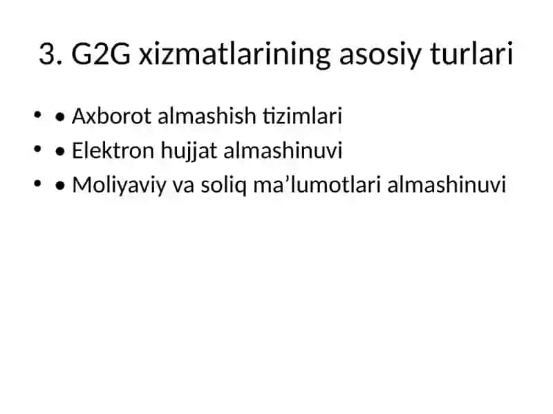G2G – Interaktiv Davlat Xizmatlarini O‘rganish va Amalda Qo‘llash 4