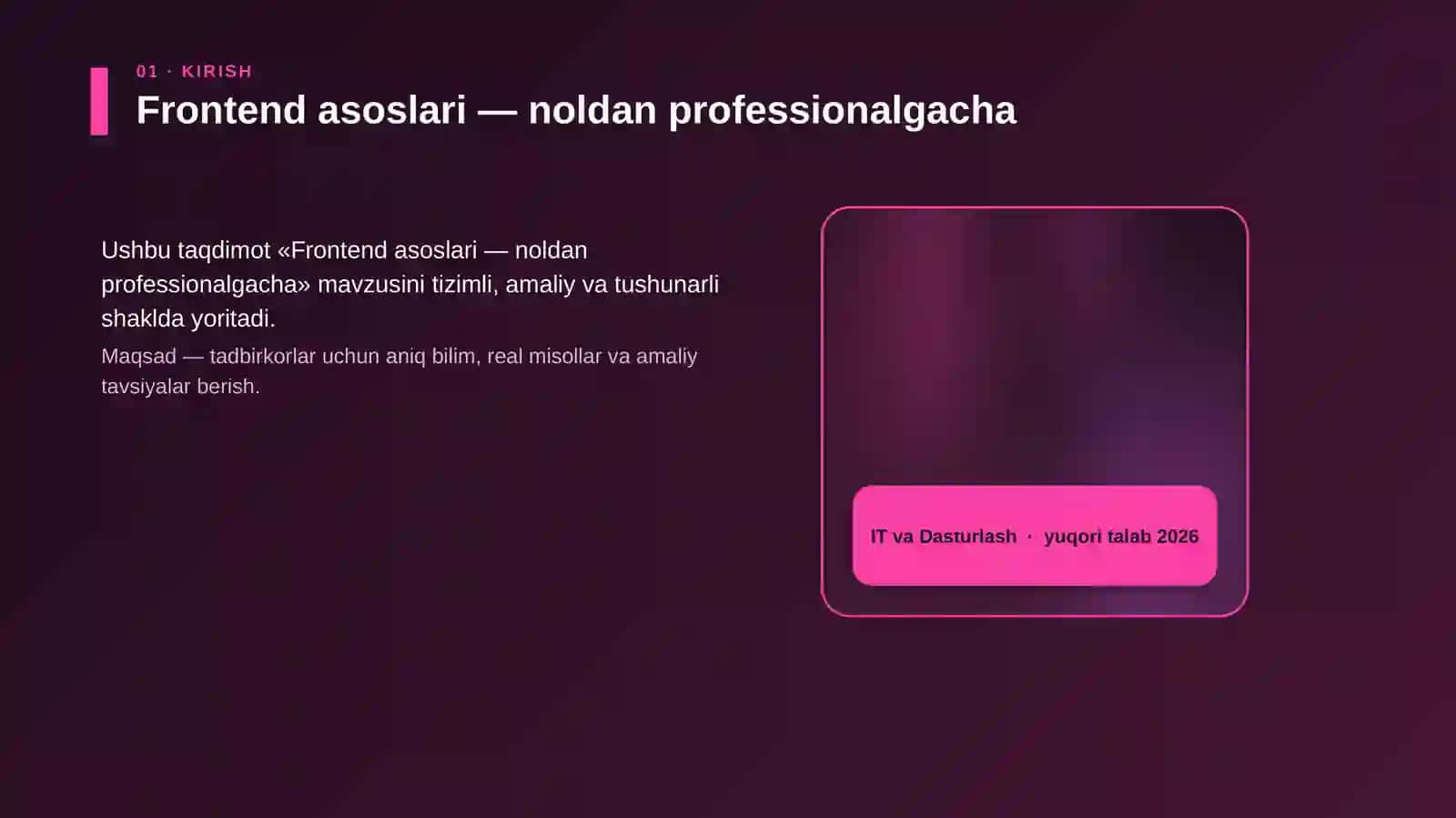 Frontend asoslari — noldan professionalgacha 4