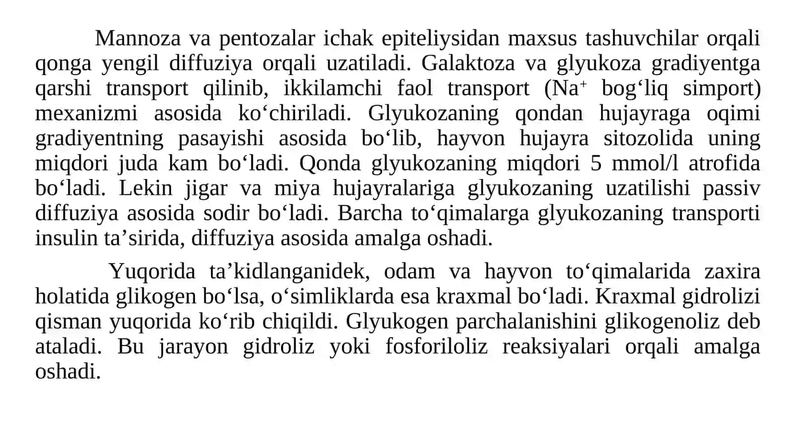 Uglevodlar almashinuvi 4