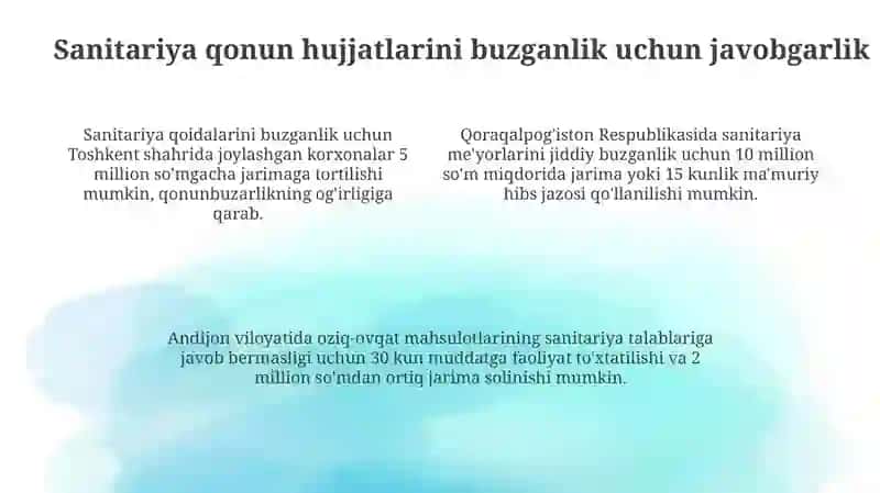 Sanitariya nazorati tóĝrisida 4