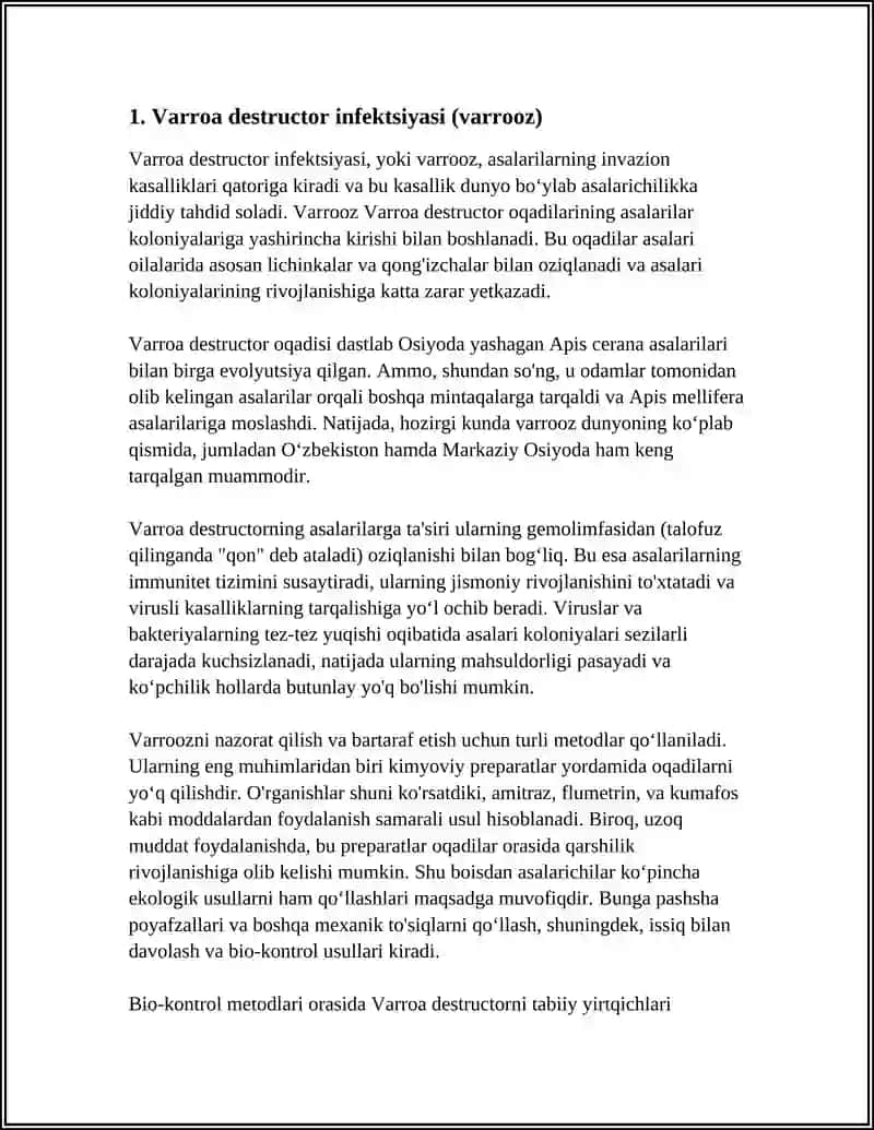 ASALARILARNING INVAZION KASALLIKLARI 4