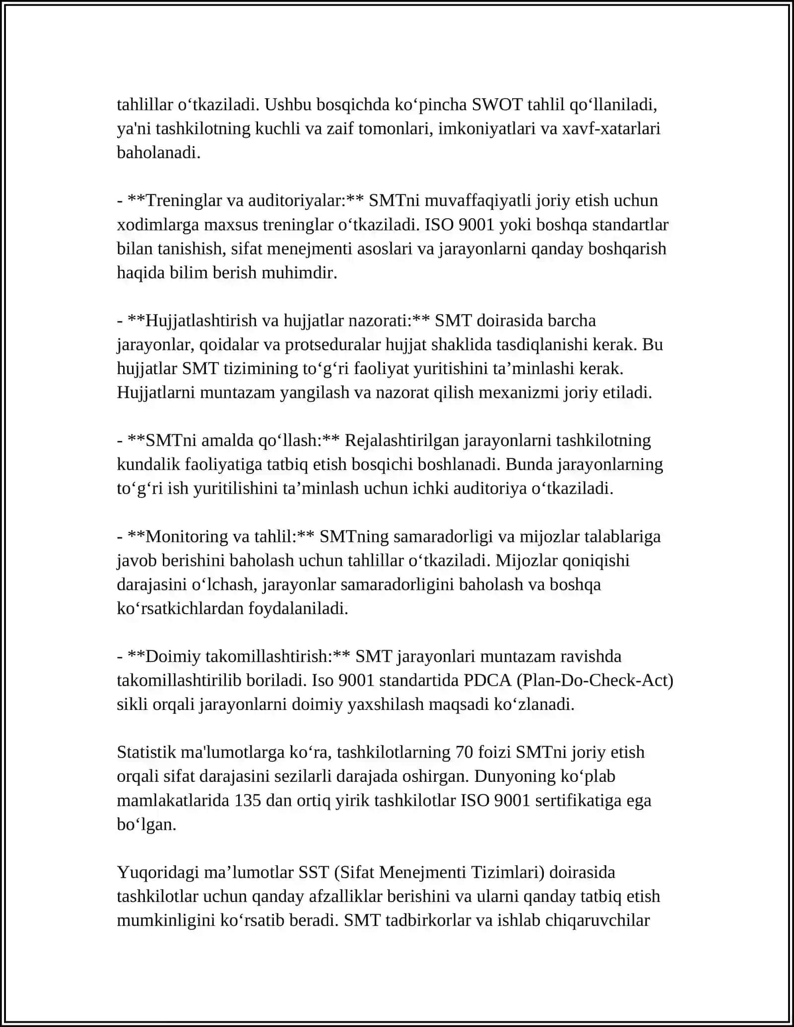 Korxonalarda sifatni ta’minlash 4