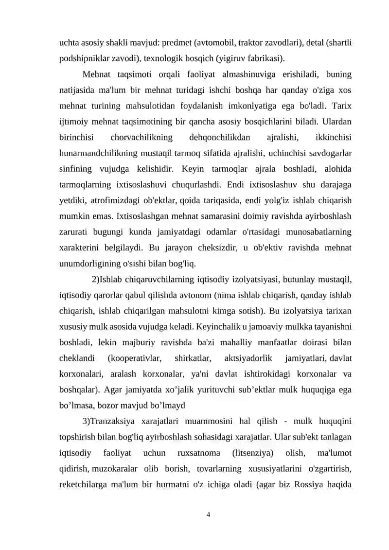 Bozor iqtisodiyoti modellari 4