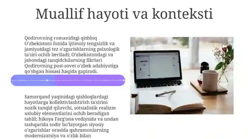 Pirimqul Qo'dirov "Yulduzli tunlar" asari tahlil 4