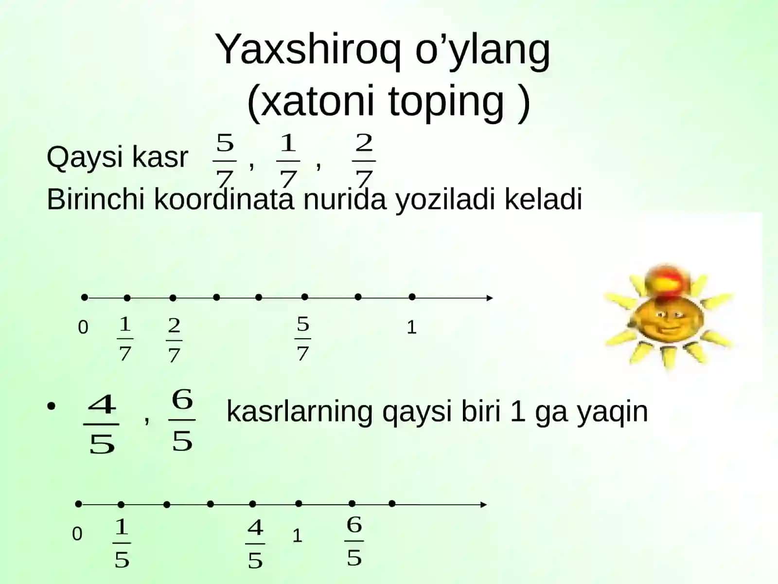KASRLARGA OID MISOLLAR YECHISH 4