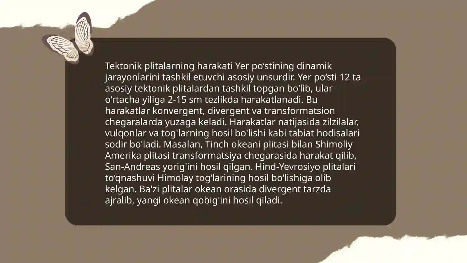Yer po'stining rivojlanish qonuniyatlari 4