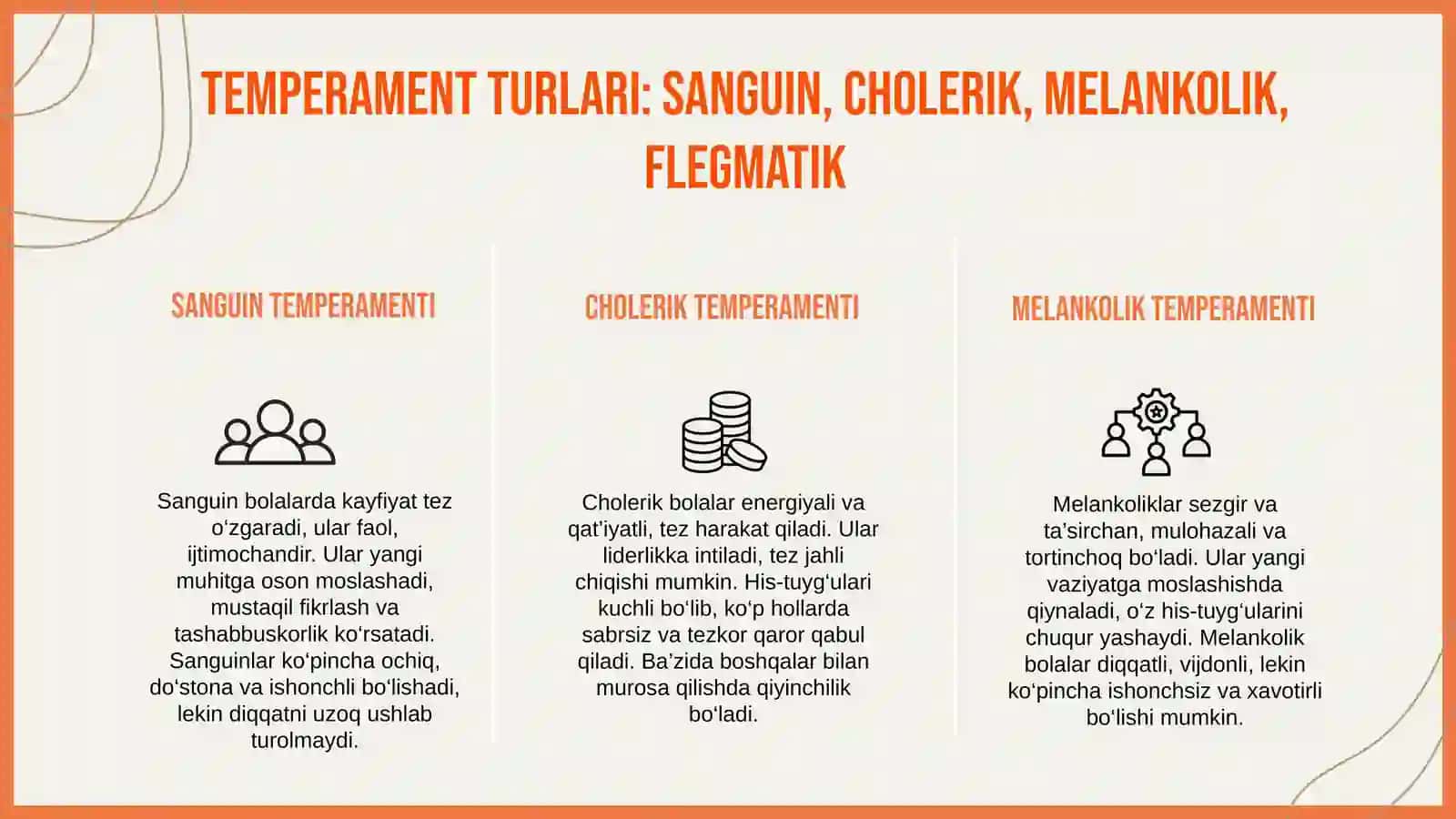 Temperament va xarakter rivojlanishi bolalik davrida 4