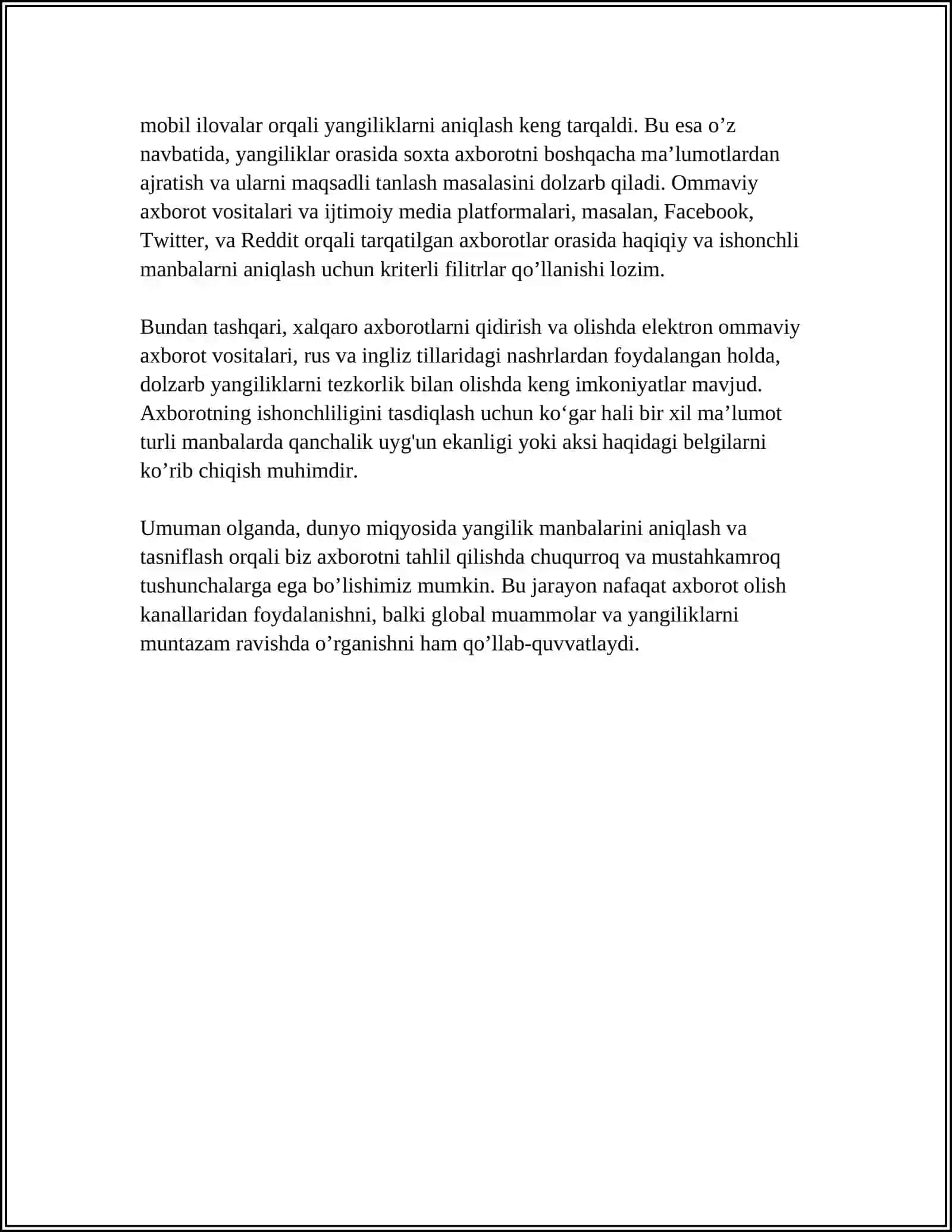 Xalqaro Yangiliklar Manbalari 4