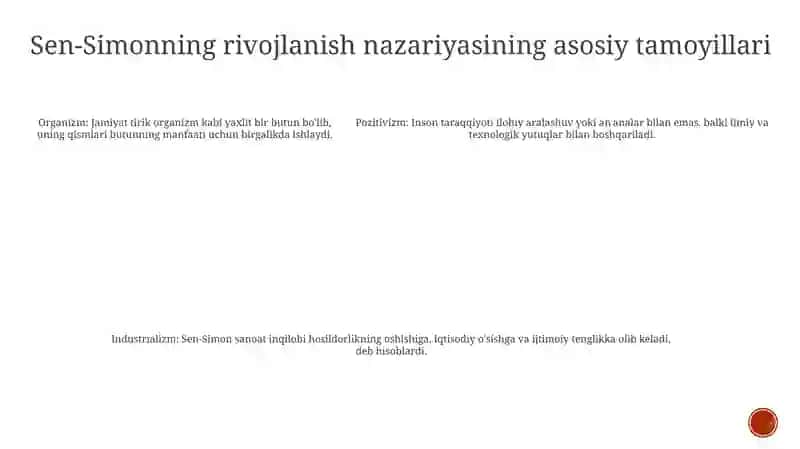 Sen-Simonning Rivojlanish Nazariyasi 4