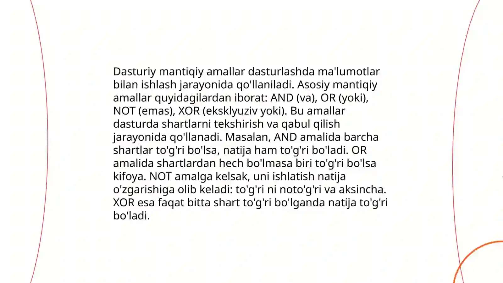Protsessorlarda mantiqiy amallar 4