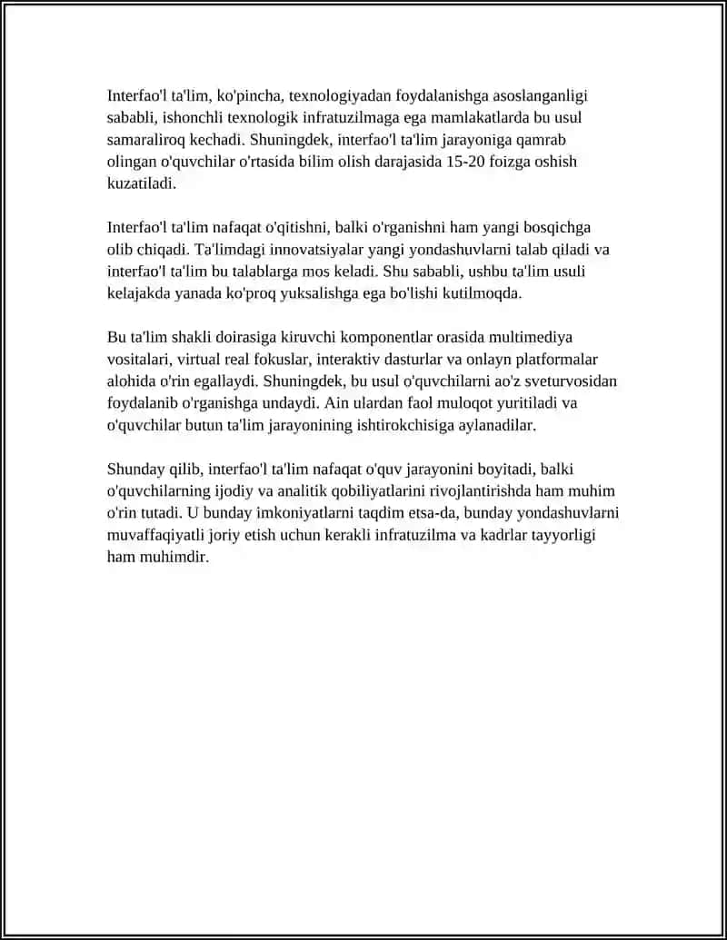 INTERFAOL TA'LIM XAQIDA MA'LUMOT 4