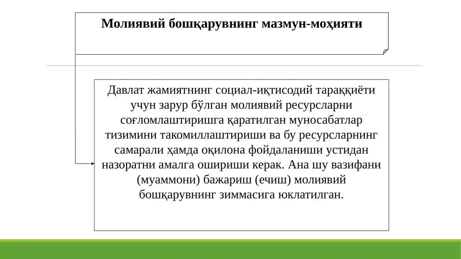 Молиявий бошқарув 4