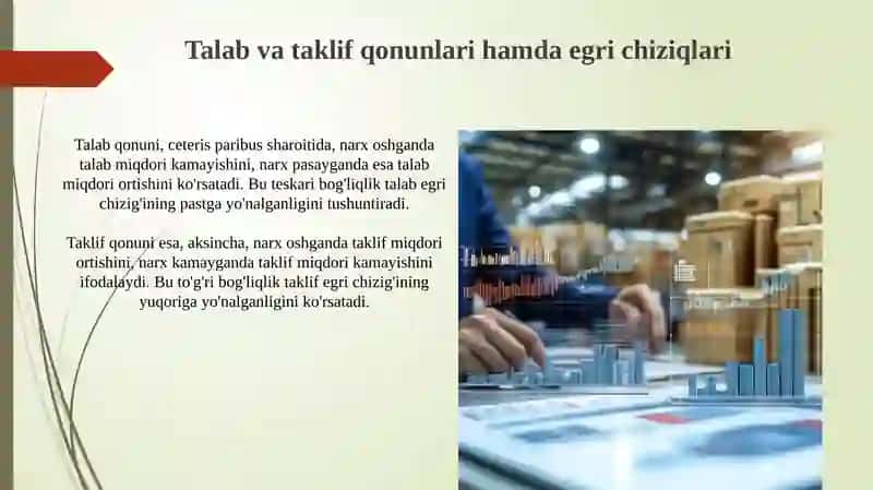 Talab va taklif asoslari 4