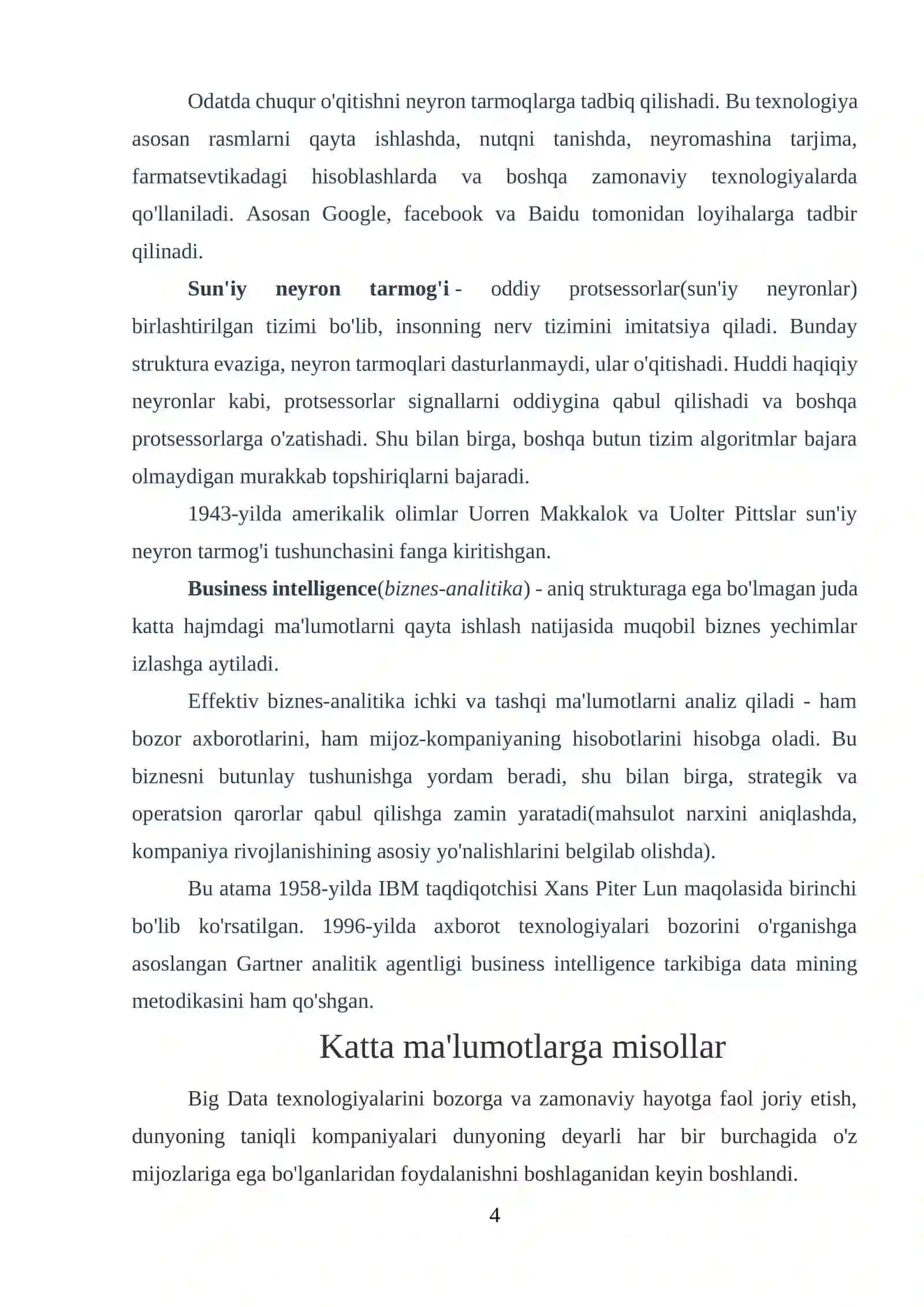 Big Data texnologiyalari 4
