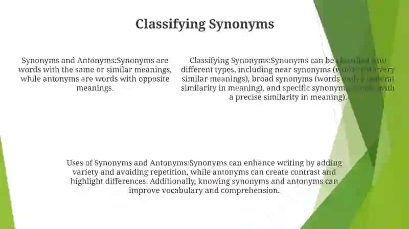 Synonyms And Antonyms 4