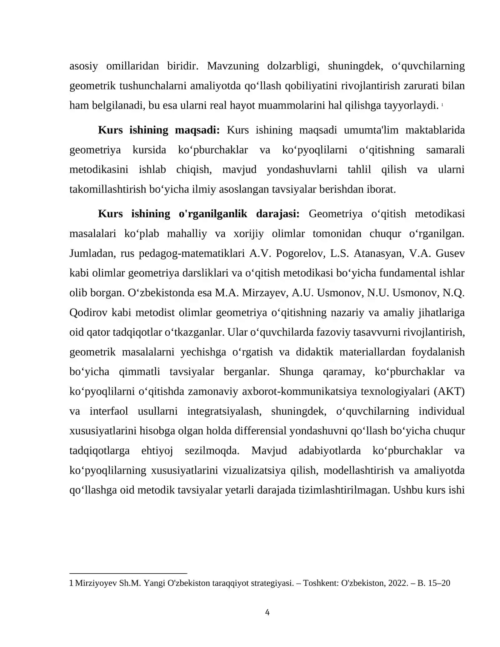 Geometriya kursida ko‘pburchaklar va ko‘pyoqlilarni o‘qitish metodikasi 4